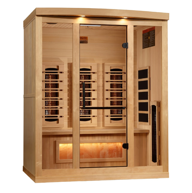 Golden Designs Reserve 3-person full spectrum infrared sauna
