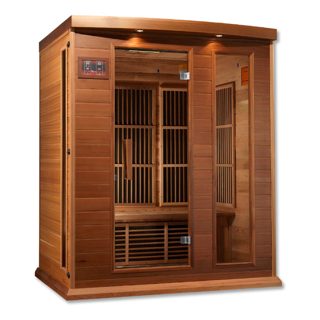 Maxxus Montilemar 3-person infrared sauna in Canadian Red Cedar