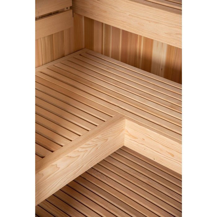 Almost Heaven Denali 6 Person Indoor Sauna Luxury Series - Rustic Cedar