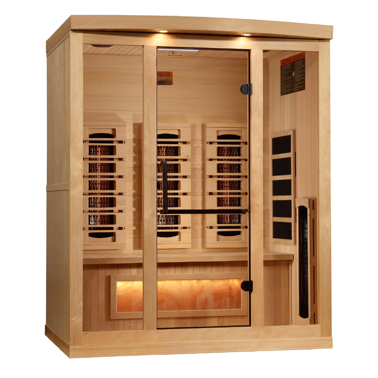 Golden Designs Reserve 3-person full spectrum infrared sauna