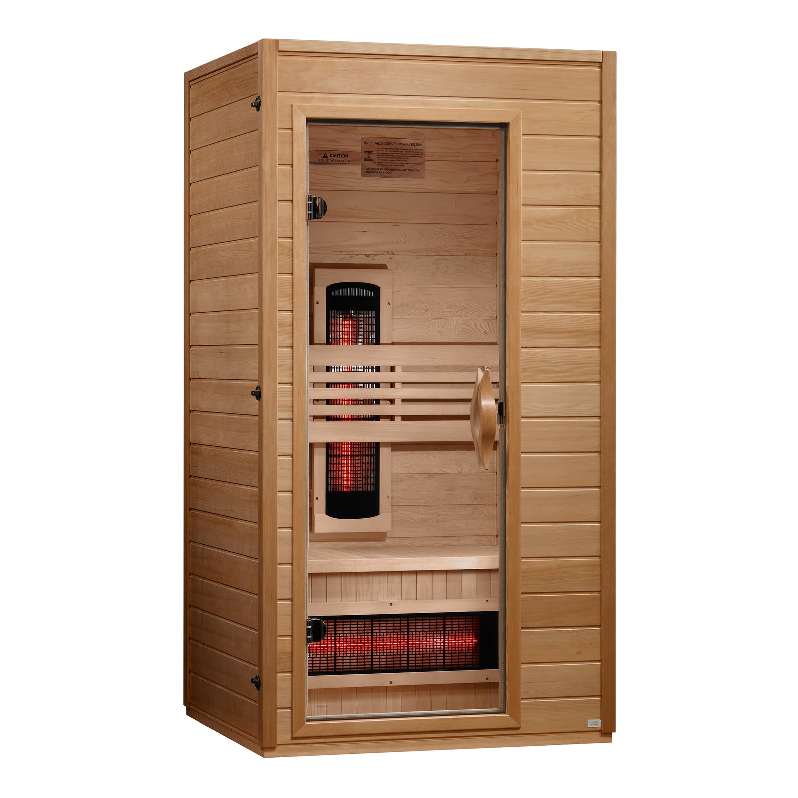 Dynamic Martin full spectrum infrared sauna in Canadian Hemlock