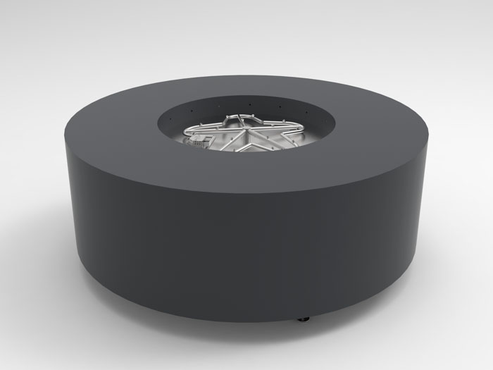 HPC Agni 48 Round Fire Pit in Gray finish
