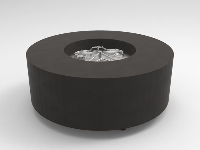 HPC Agni 48 Round Fire Pit in Java finish