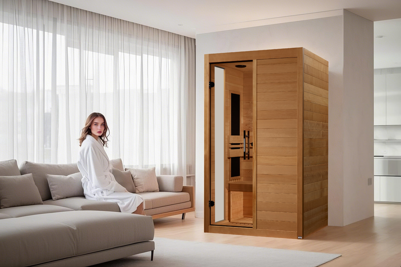 Dynamic Lucca 2-Person Low EMF FAR Infrared Sauna - View 5