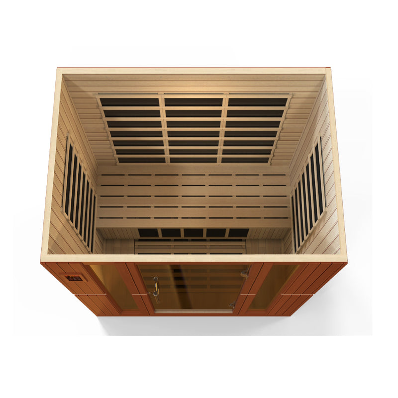 Dynamic Bergamo 4-Person Low EMF Infrared Sauna - View 7