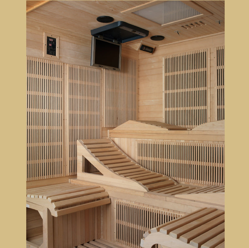Golden Designs Monaco 6-Person Near Zero EMF Sauna - View 5