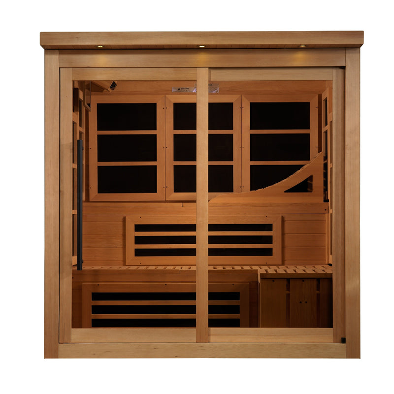Golden Designs 6-Person Near Zero EMF Infrared Sauna - View 3
