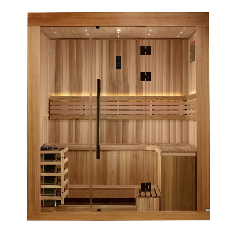 Golden Designs Copenhagen 3-Person Traditional Sauna - View 2