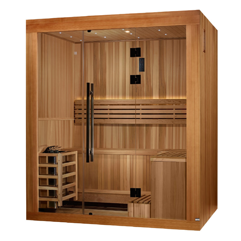 Golden Designs Copenhagen 3-Person Traditional Sauna - View 3