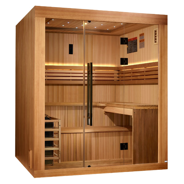 Golden Designs Osla — 6-Person Traditional Sauna