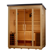 Golden Designs Vorarlberg Flat Roof — 5-Person Outdoor Traditional Sauna - View 3
