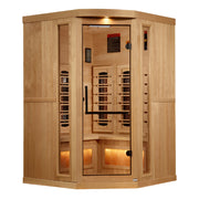 Golden Designs Reserve Corner 3-Person Full Spectrum Sauna - View 2