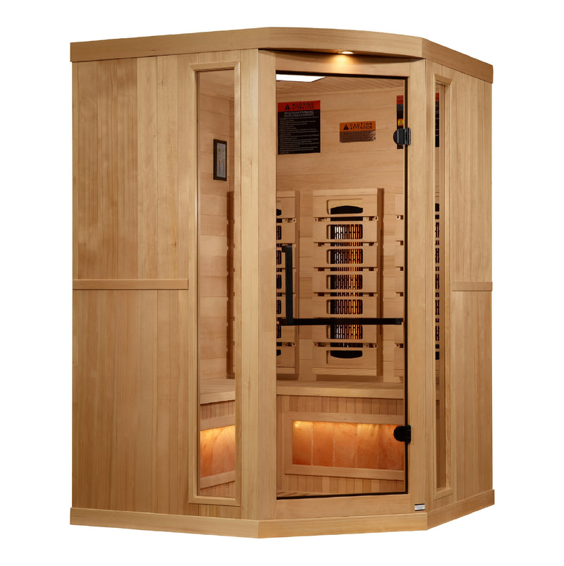 Golden Designs Reserve Corner 3-Person Full Spectrum Sauna