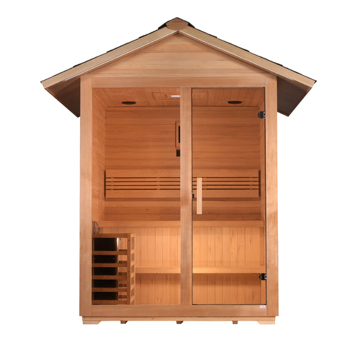 Golden Designs Arlberg 3-Person Outdoor Traditional Sauna - View 2