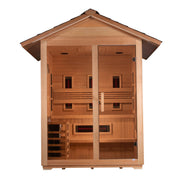 Golden Designs Carinthia 3-Person Near Zero EMF Hybrid Outdoor Sauna - View 2