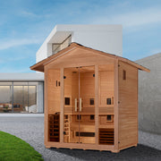 Golden Designs Gargellen 5-Person Near Zero EMF Hybrid Outdoor Sauna - View 5