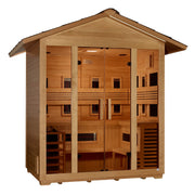 Golden Designs Gargellen 5-Person Near Zero EMF Hybrid Outdoor Sauna