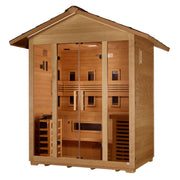 Golden Designs Gargellen 5-Person Near Zero EMF Hybrid Outdoor Sauna - View 3