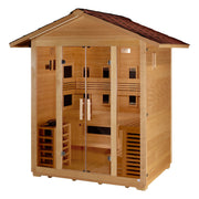 Golden Designs Gargellen 5-Person Near Zero EMF Hybrid Outdoor Sauna - View 4