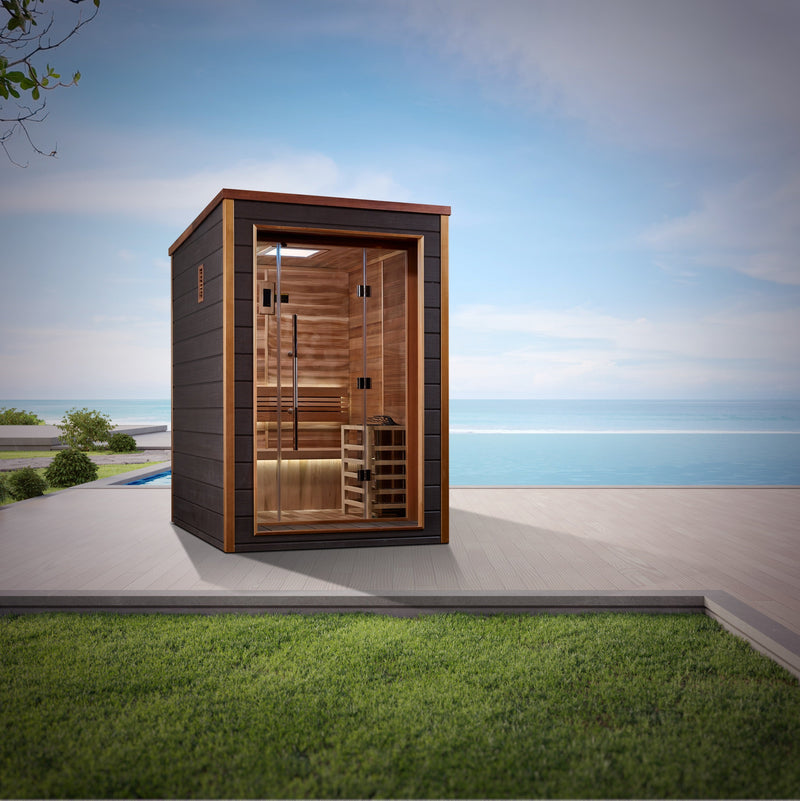 Golden Designs Narvik 2-Person Outdoor Traditional Sauna - View 4