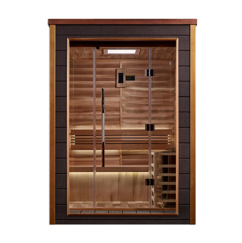 Golden Designs Narvik 2-Person Outdoor Traditional Sauna - View 2