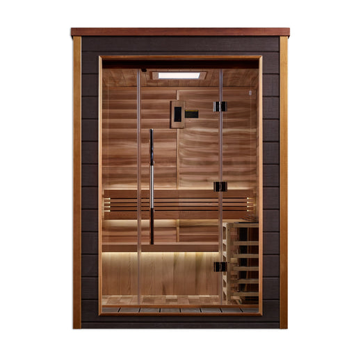 Golden Designs Narvik 2-Person Outdoor Traditional Sauna - View 2