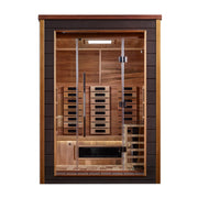 Golden Designs Nora 2-Person Near Zero EMF Full Spectrum Hybrid Sauna - View 2