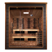 Golden Designs Karlstad 6-Person Near Zero EMF Full Spectrum Hybrid Sauna - View 2
