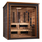 Golden Designs Karlstad 6-Person Near Zero EMF Full Spectrum Hybrid Sauna