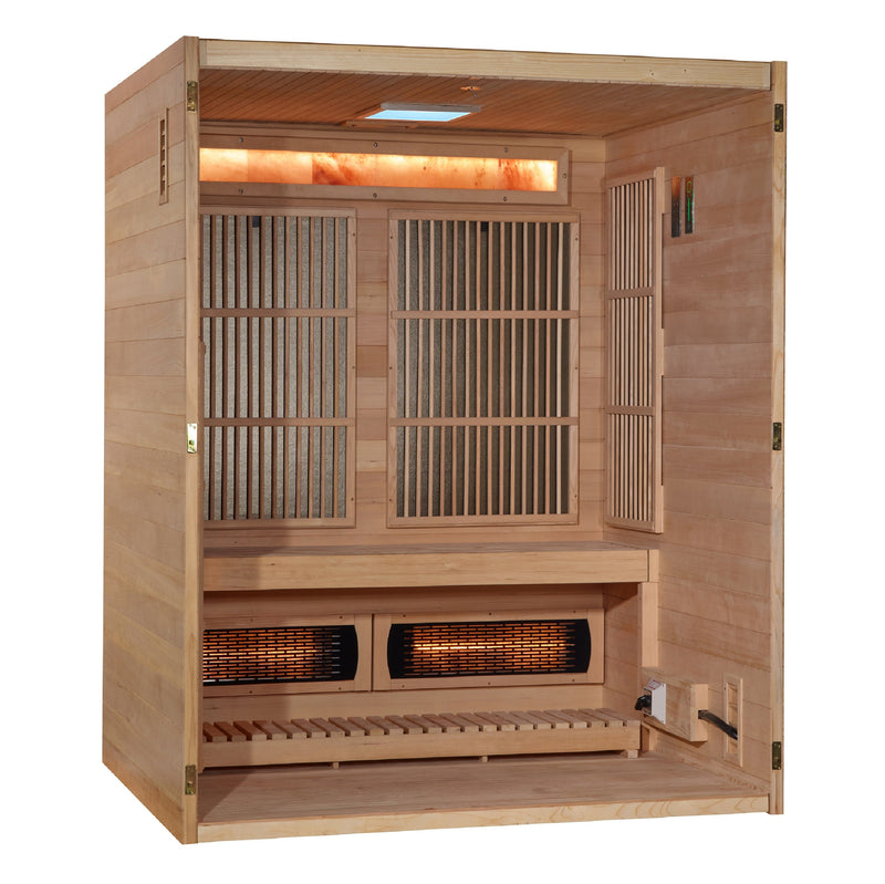Golden Designs Soria 3-Person Hybrid Indoor Sauna - View 5