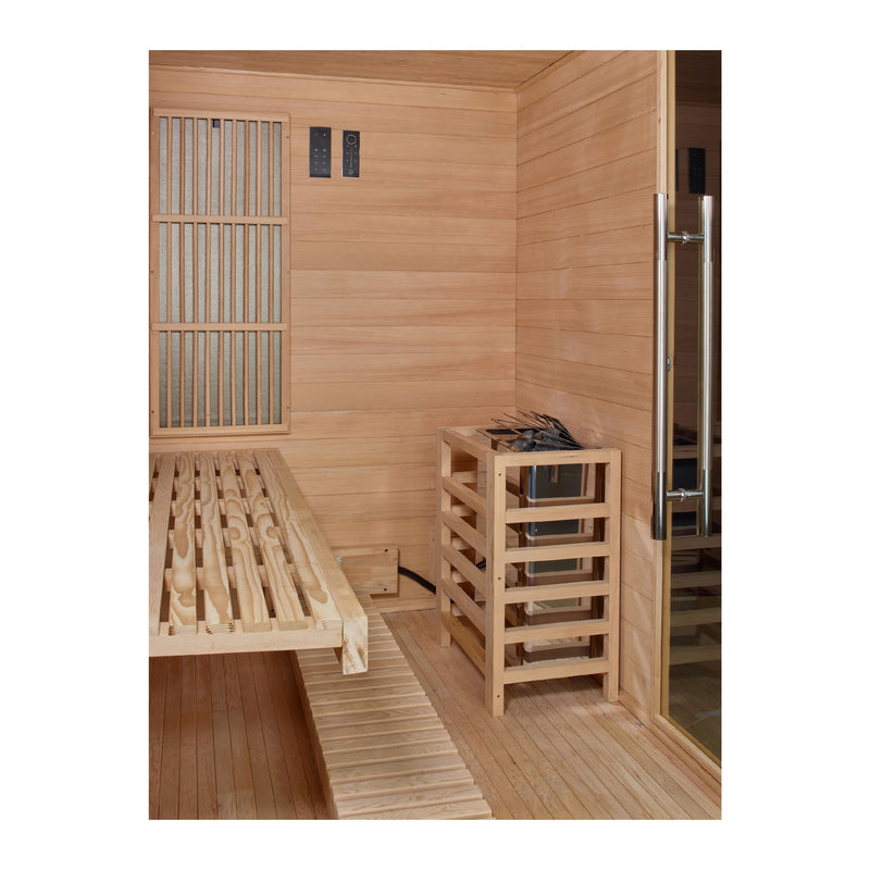 Golden Designs Soria 3-Person Hybrid Indoor Sauna - View 6