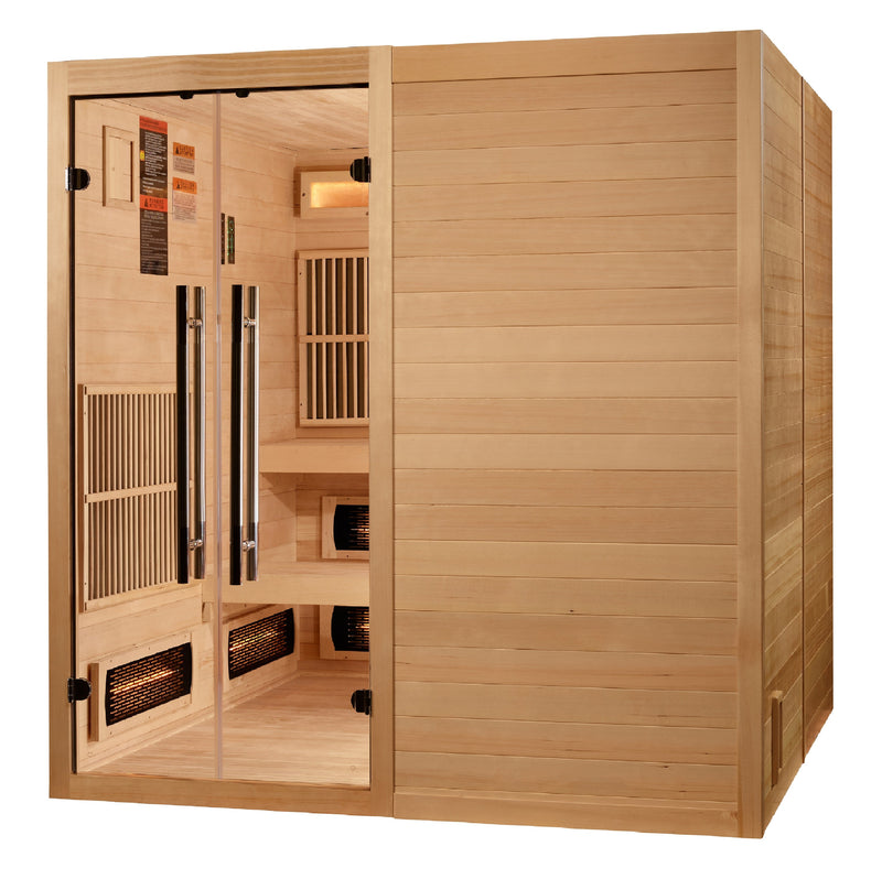 Golden Designs Toledo 6-Person Hybrid Indoor Sauna - View 4