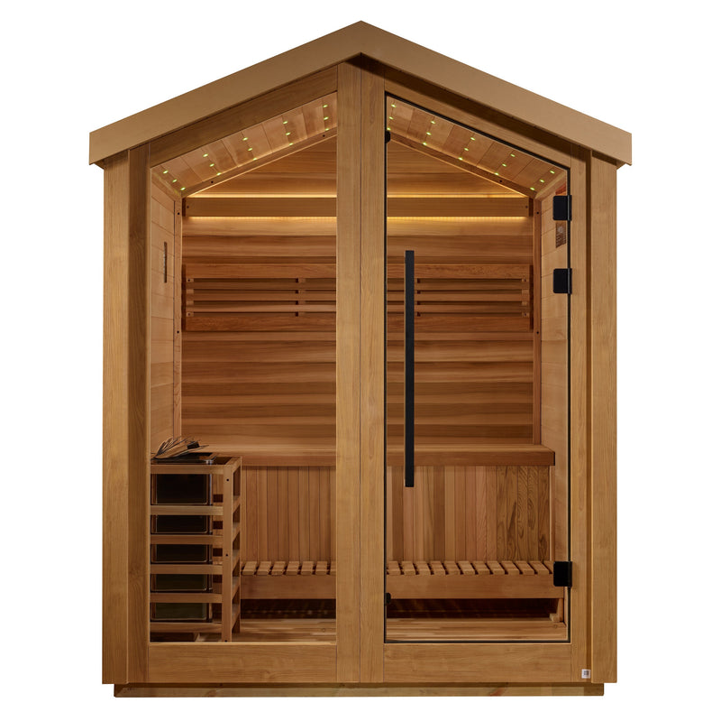 Golden Designs Savonlinna 3-Person Outdoor Barn Sauna - View 2