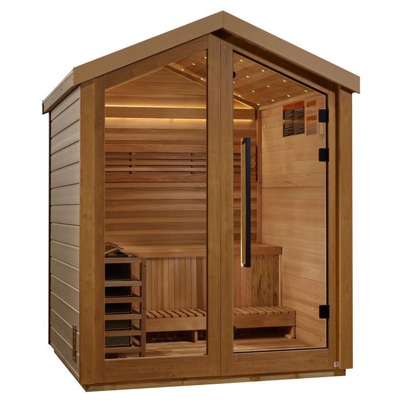 Golden Designs Savonlinna 3-Person Outdoor Barn Sauna