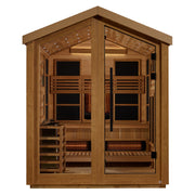 Golden Designs Loviisa 3-Person Barn Near Zero EMF Hybrid Sauna - View 2