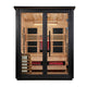 Golden Designs Loviisa 2-Tone — 3-Person Outdoor Barn Hybrid Sauna