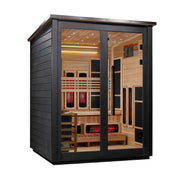 Golden Designs Loviisa Black — 3-Person Outdoor Barn Hybrid Sauna - View 2