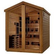 Golden Designs Kaskinen 6-Person Barn Near Zero EMF Hybrid Sauna - View 3