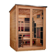 Golden Designs Kaskinen Pacific Cedar — 6-Person Outdoor Barn Hybrid Sauna - View 2