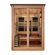 Golden Designs Kaskinen Pacific Cedar — 6-Person Outdoor Barn Hybrid Sauna