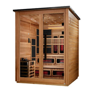 Golden Designs Kaskinen Pacific Cedar — 6-Person Outdoor Barn Hybrid Sauna - View 3