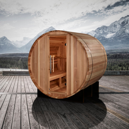 Golden Designs St. Moritz 2-Person Barrel Sauna - View 2