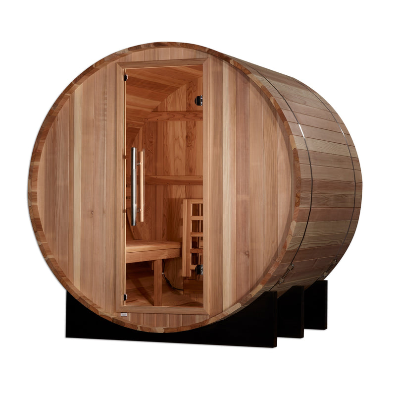 Golden Designs St. Moritz 2-Person Barrel Sauna - View 3