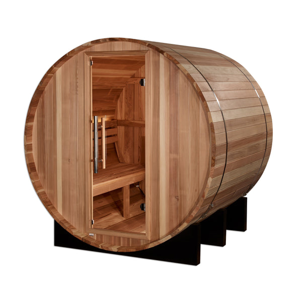 Golden Designs St. Moritz — 2-Person Barrel Traditional Sauna