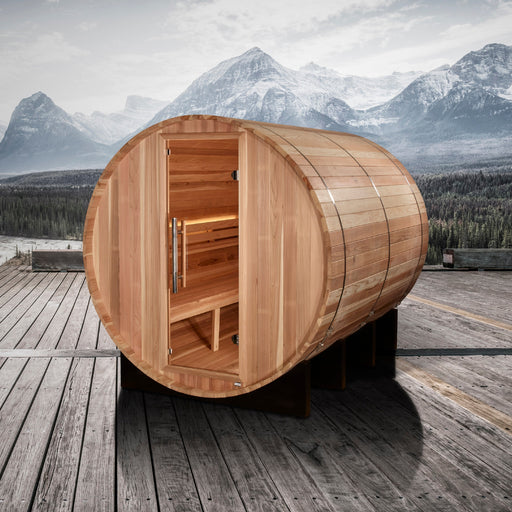 Golden Designs Klosters 6-Person Barrel Traditional Sauna - View 2