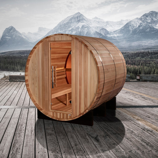 Golden Designs Zurich 4-Person Barrel Sauna - View 2