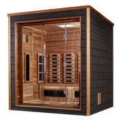 Golden Designs Visby 3-Person Near Zero EMF Full Spectrum Hybrid Sauna - View 3