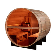 Golden Designs Zurich 4-Person Barrel Sauna - View 5