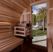 Golden Designs Zurich 4-Person Barrel Sauna - View 6