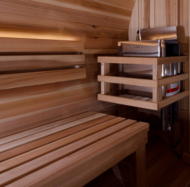 Golden Designs Zurich 4-Person Barrel Sauna - View 7